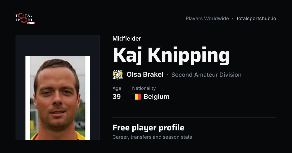 Share card: Kaj Knipping — Midfielder, Olsa Brakel