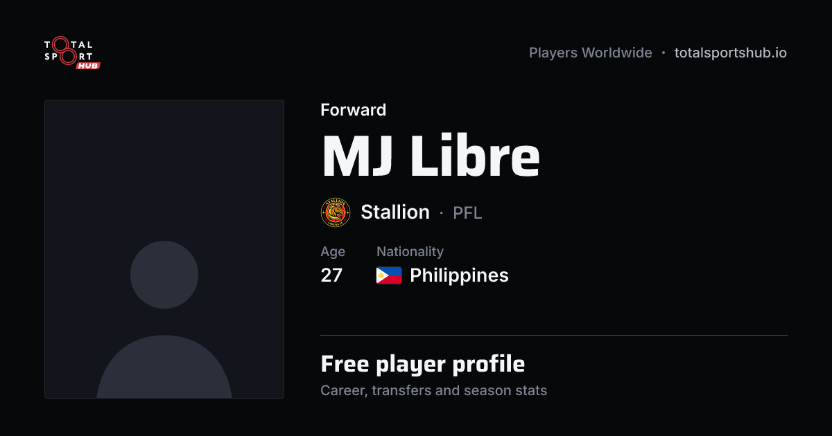 Share card: MJ Libre — Forward, Stallion
