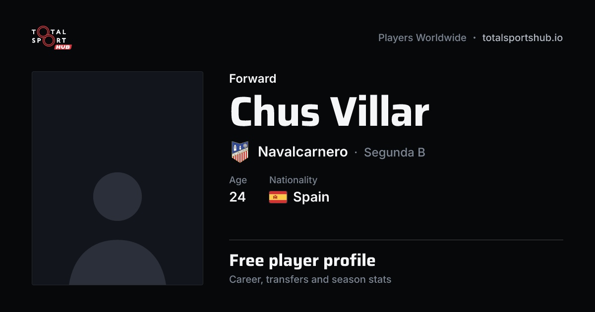 Share card: Chus Villar — Forward, Navalcarnero